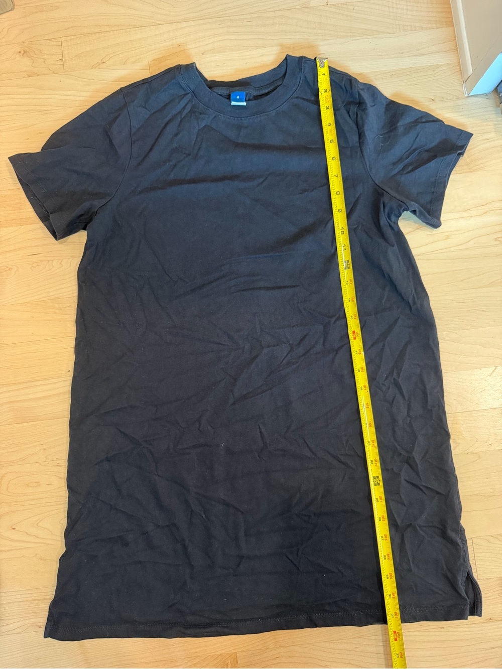 Old Navy Black Short Sleeve Crew Neck Dress